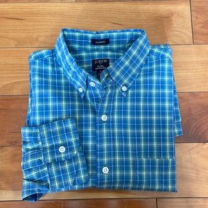J. Crew Factory Plaid Flex Casual Shirt Classic Fit NWT Large